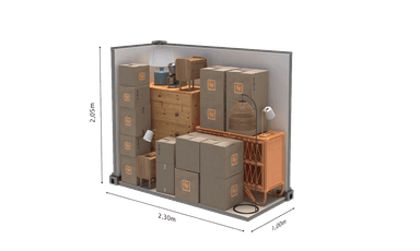 Image du box de 2.3m2 pour  4.7m3 avec les dimensions