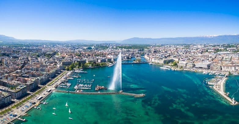Photo du centre de Saint-Genis-Pouilly à proximité de Genève