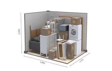 Image du box de 7m2 pour 16m3 avec les dimensions